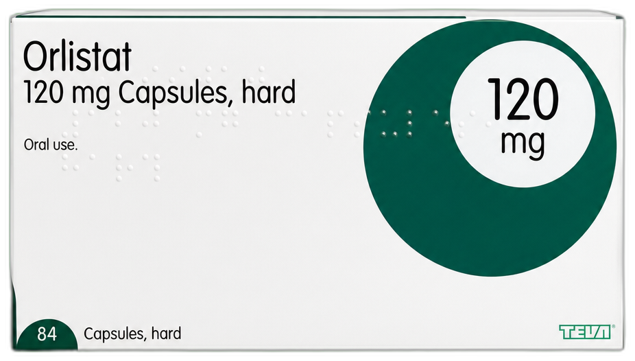 Orlistat 120 mg capsules pack